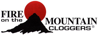 Fire on the Mountain Cloggers Logo